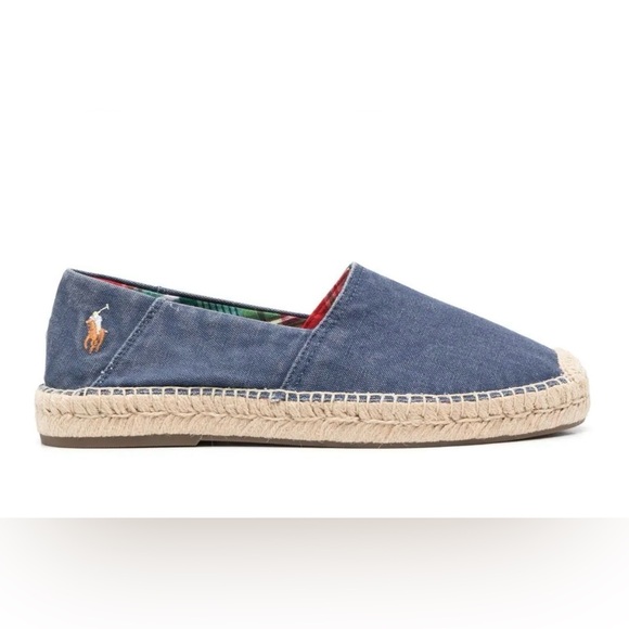 Brand New without tags.. super cute Ralph lauren blue jean shoes... runs big - Picture 4 of 10